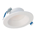 LCR4 4 in. Soft White Selectable CCT Integrated LED Recessed Light with Round Surface Mount White Trim Retrofit Module 3-c