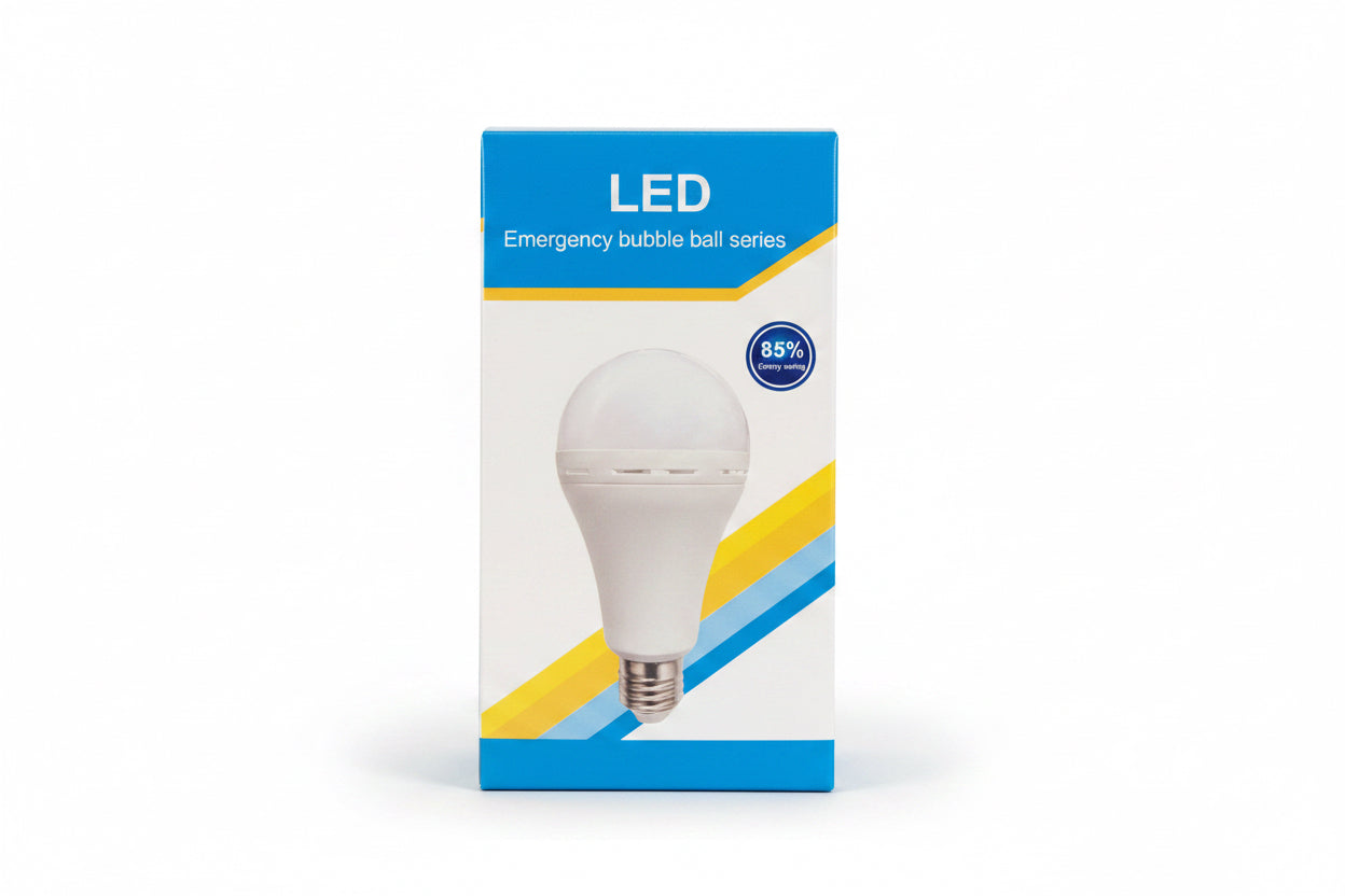 rechargeable LED emergency light bulb from the "Bubble Ball Series" 3-D