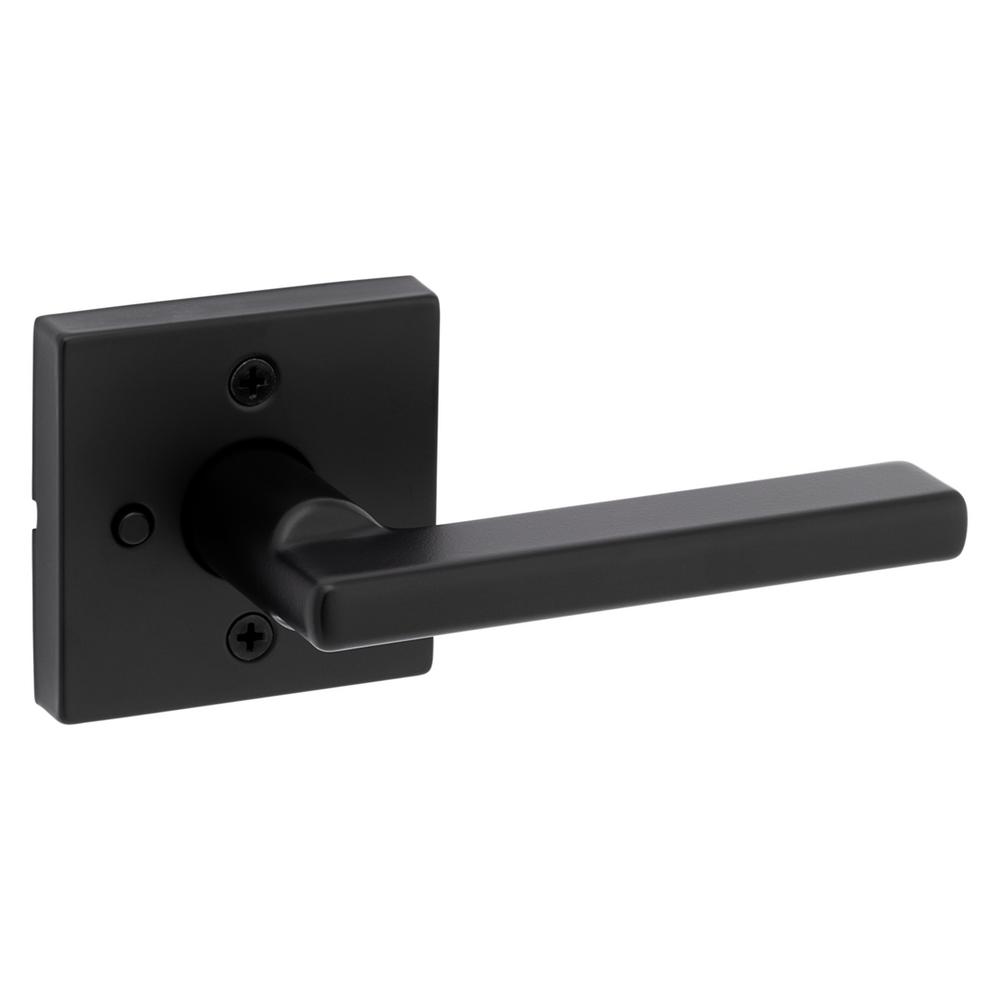 Kwikset 730HFL SQT 514 CP Halifax Privacy - Matte Black 3-d