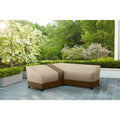 Hampton Bay V-Shape Beige Patio Furniture Cover 3-e