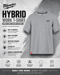 Milwaukee Men's Cotton/Polyester Short-Sleeve Hybrid Work T-Shirt 10-B
