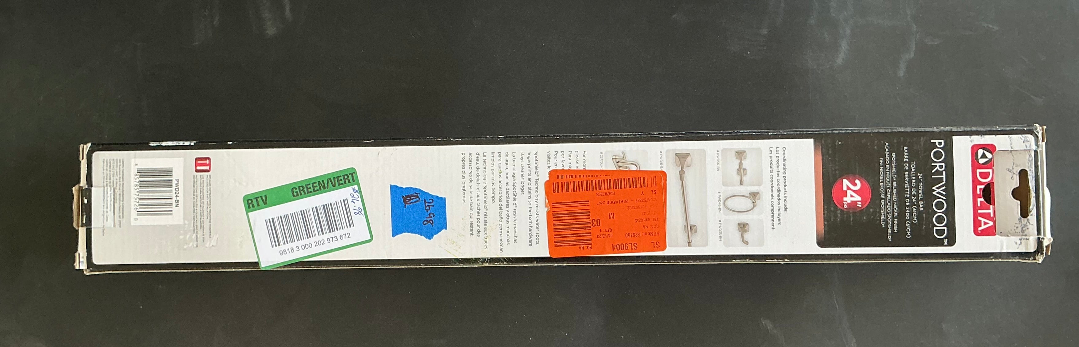 DELTA PORTWOOD 24 TOWEL BAR 1-c