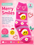 Wonder Shop Kids’ super soft crew socks (2 Pair) 5-a