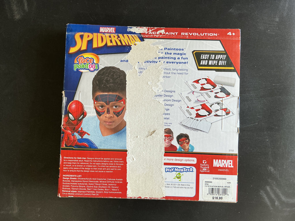 Marvel Spider Man Face Paint 6-a