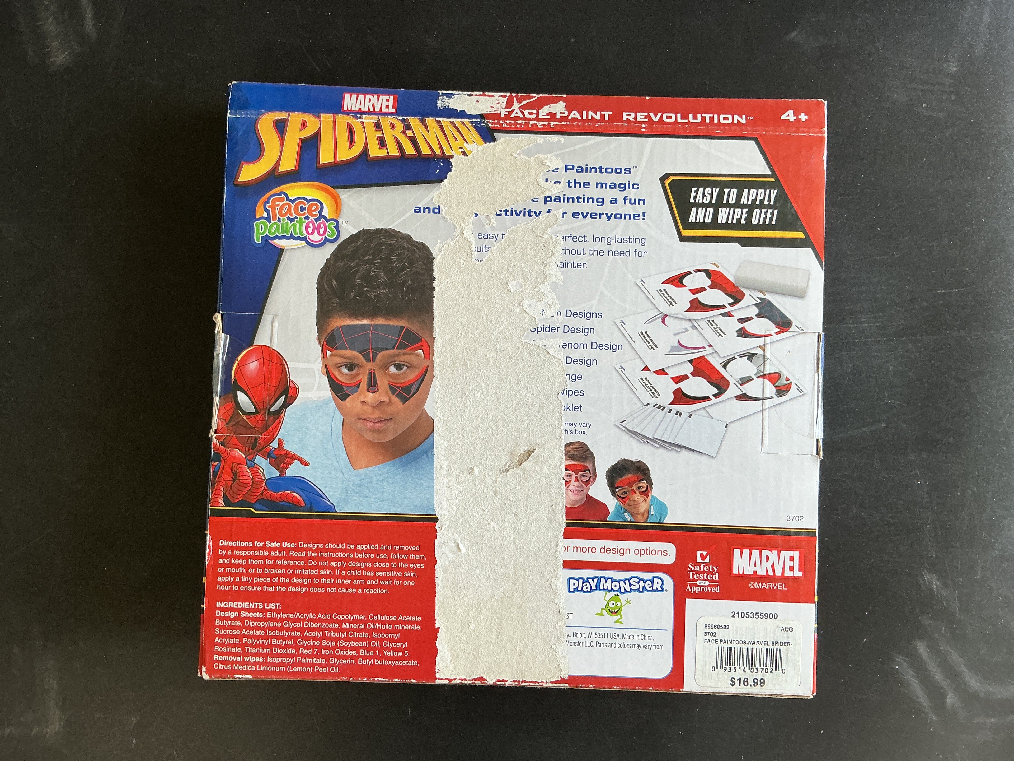 Marvel Spider Man Face Paint 6-a