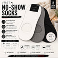 VRST branded no-show socks. 4-C