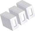 BESTTEN 1-GANG STANDARD SIZE SCREWLESS WALL PLATES 2-d