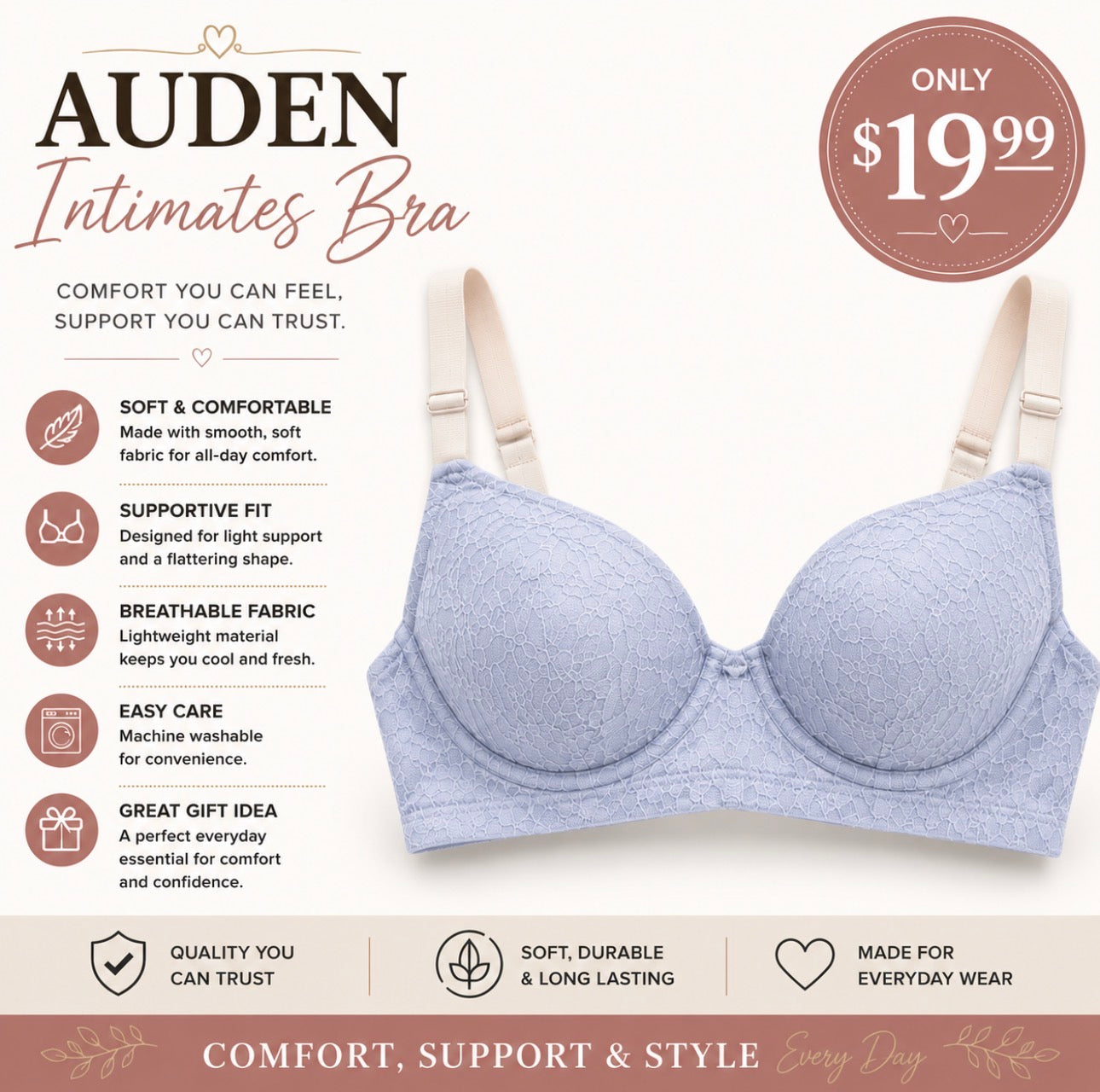 AUDEN INTIMATES BRA 7-d-3