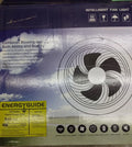 Intelligent Fan Light is an enclosed ceiling fan with an integrated LED light kit and remote control 3-A
