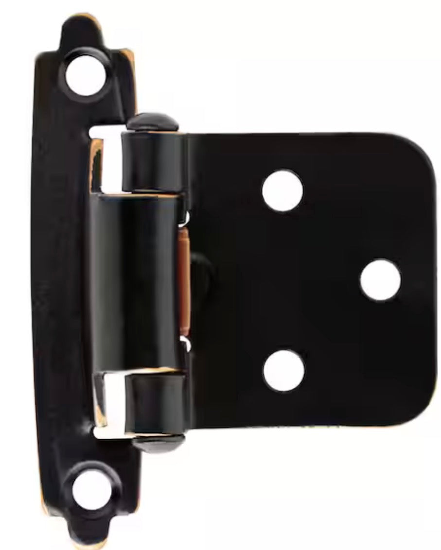 Liberty
Venetian Bronze with Copper Highlights Self-Closing Overlay Cabinet Hinges (5 Sets Of 2) (1C)