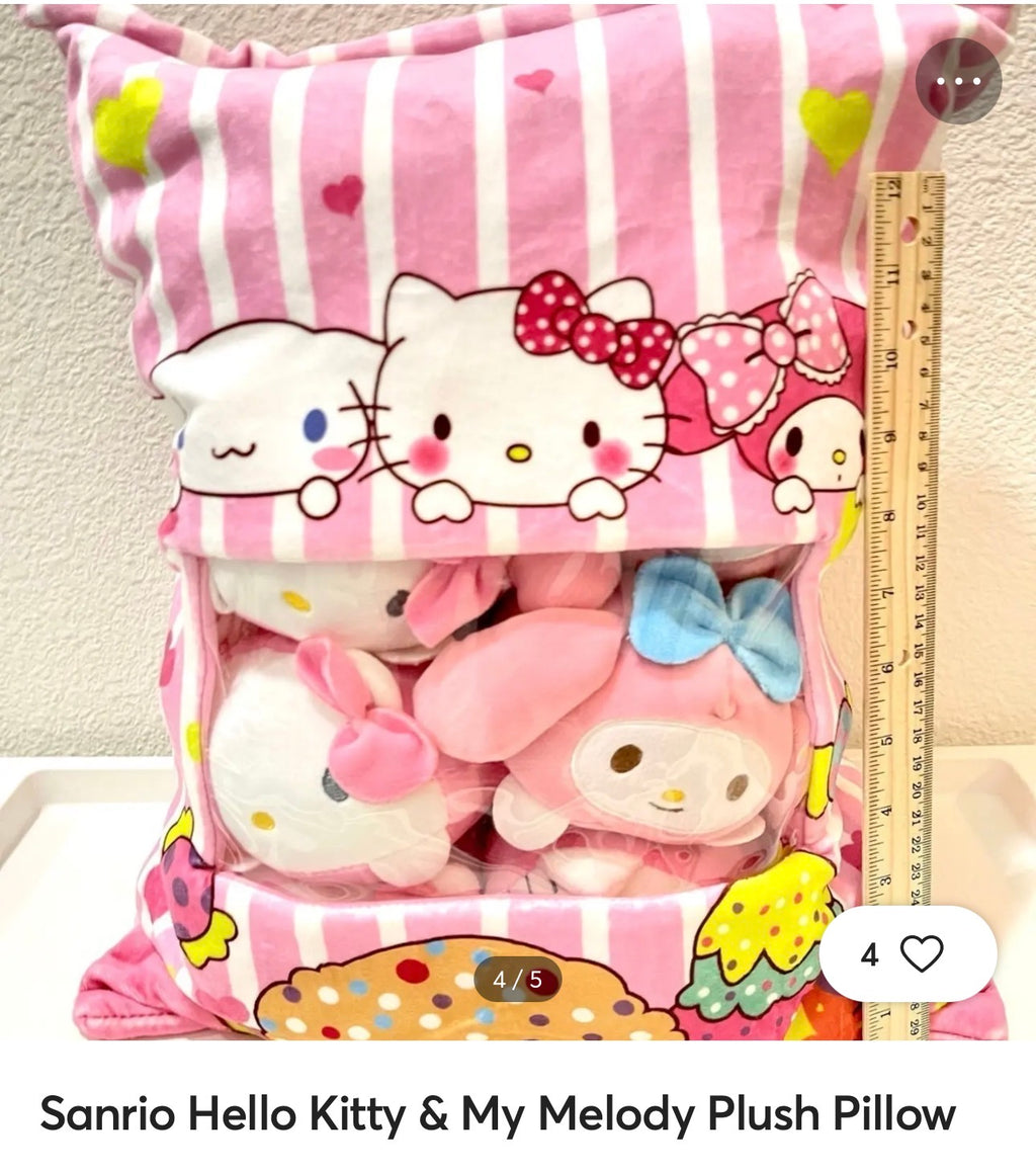 hello kitty plushee pillow