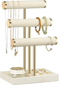 Jewelry Organizer Stand Display, 3 Tier Velvet Bracelet Holder