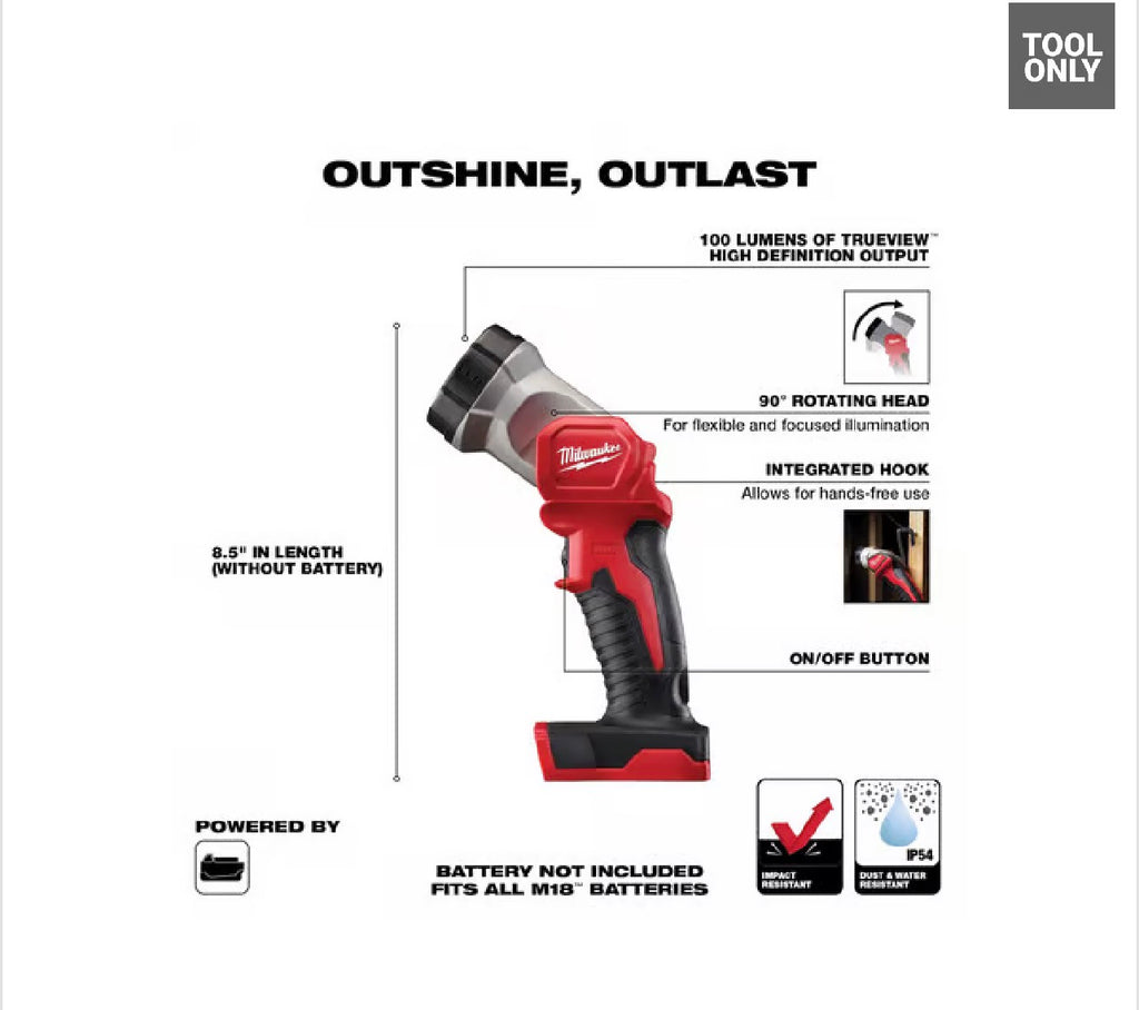 Milwaukee M18 LED Work Light 2-C