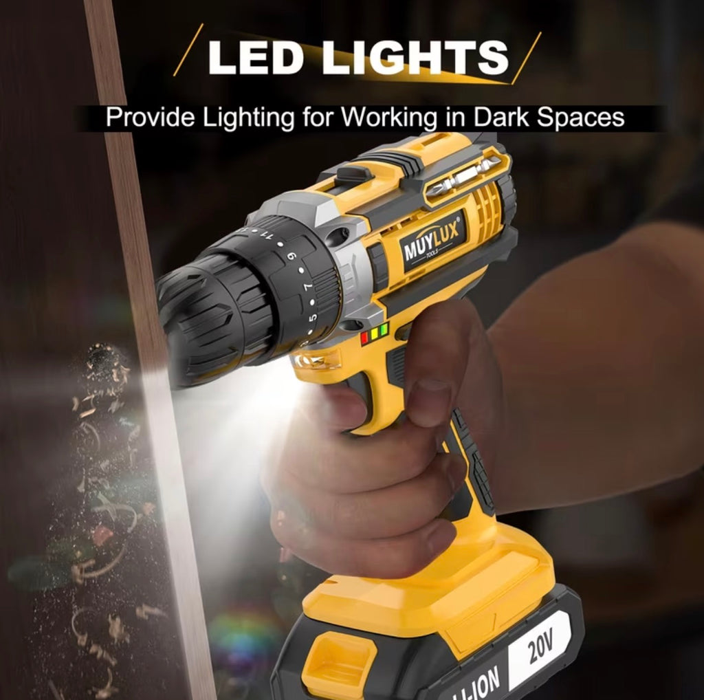 Tegatol 20V Cordless Drill Kit (4D)