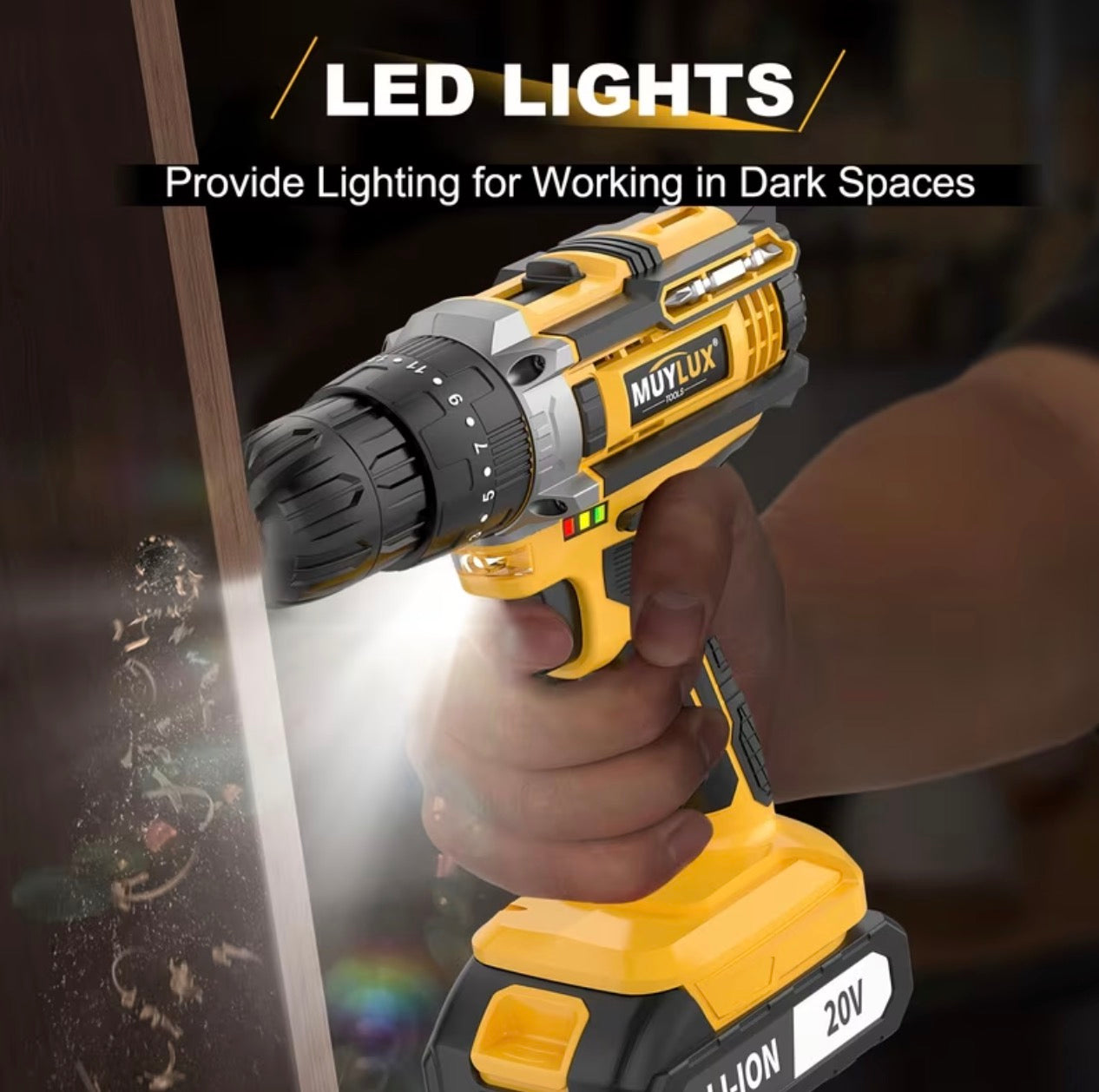 Tegatol 20V Cordless Drill Kit (4D)