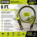 RYOBI EZCLEAN POWER CLEANER 6' FLEXIBLE WAND 1-b
