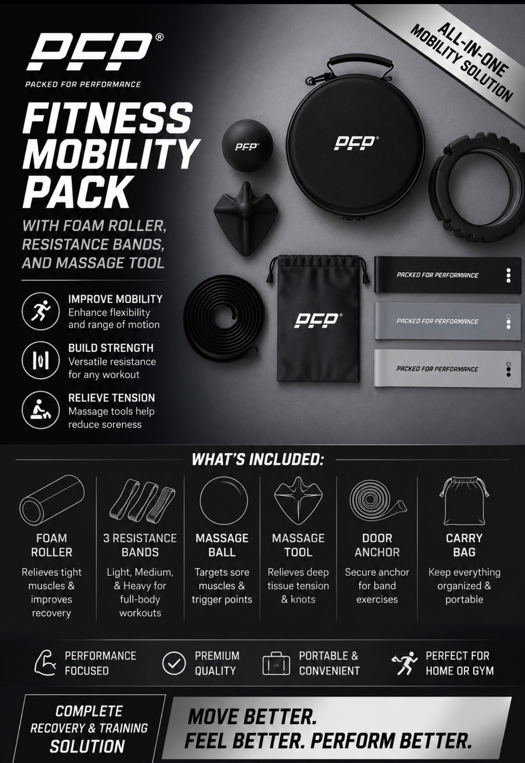 PACKED FOR PERFORMANCE

FITNESS MOBILITY PACK