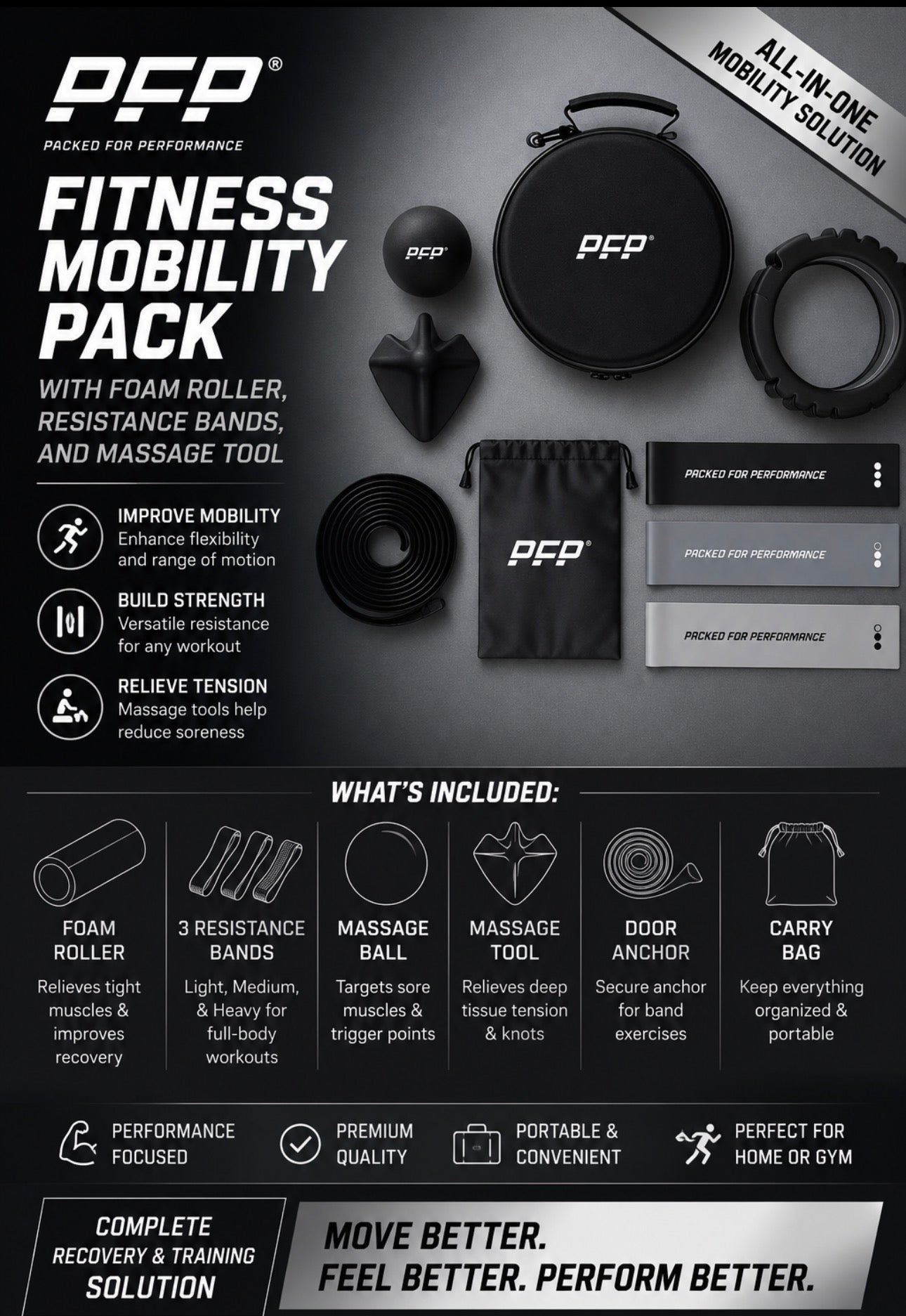 PACKED FOR PERFORMANCE

FITNESS MOBILITY PACK