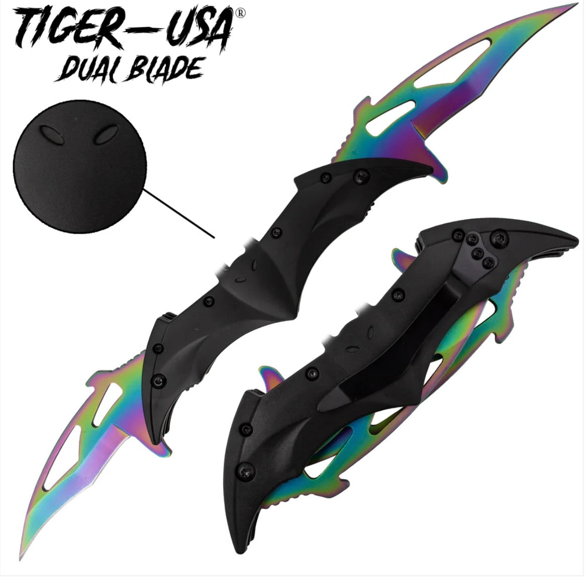 TIGER-USA® SPRING ASSISTED KNIFE – NIGHT CREATURE 1-c