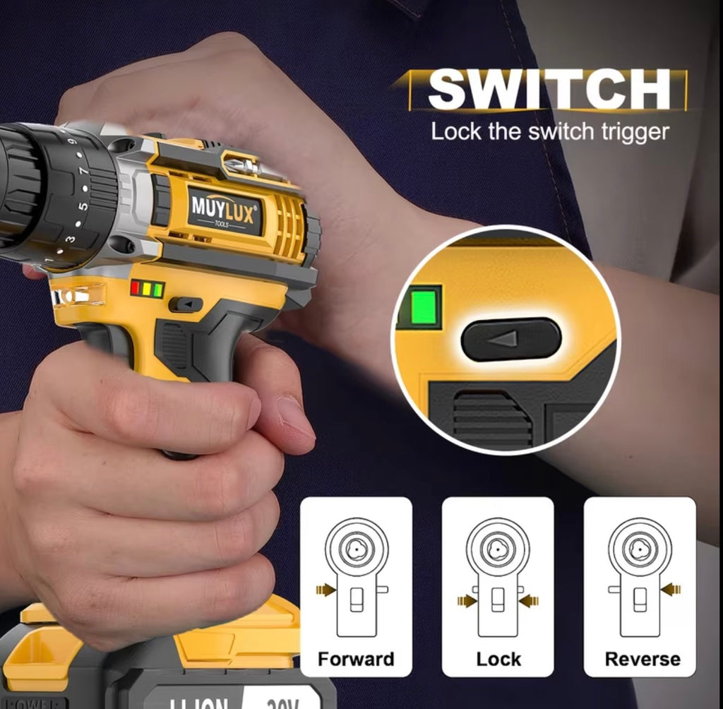 Tegatol 20V Cordless Drill Kit (4D)