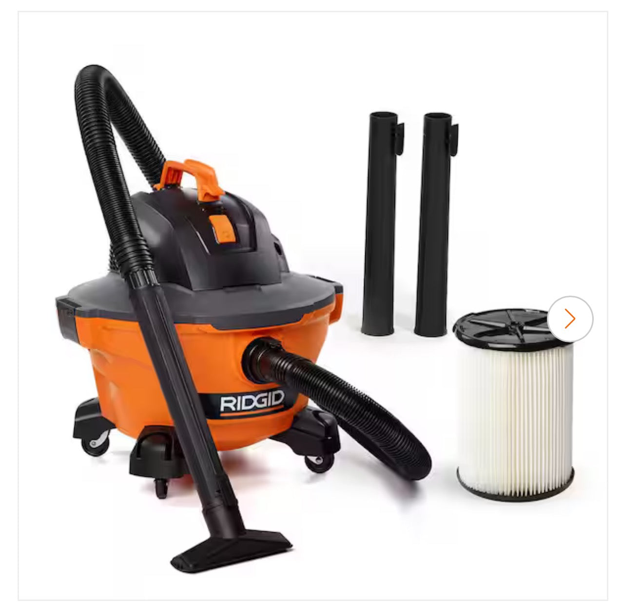 RIDGID 6 Gallon NXT Wet/Dry Vacuum (Model HD0600). BW