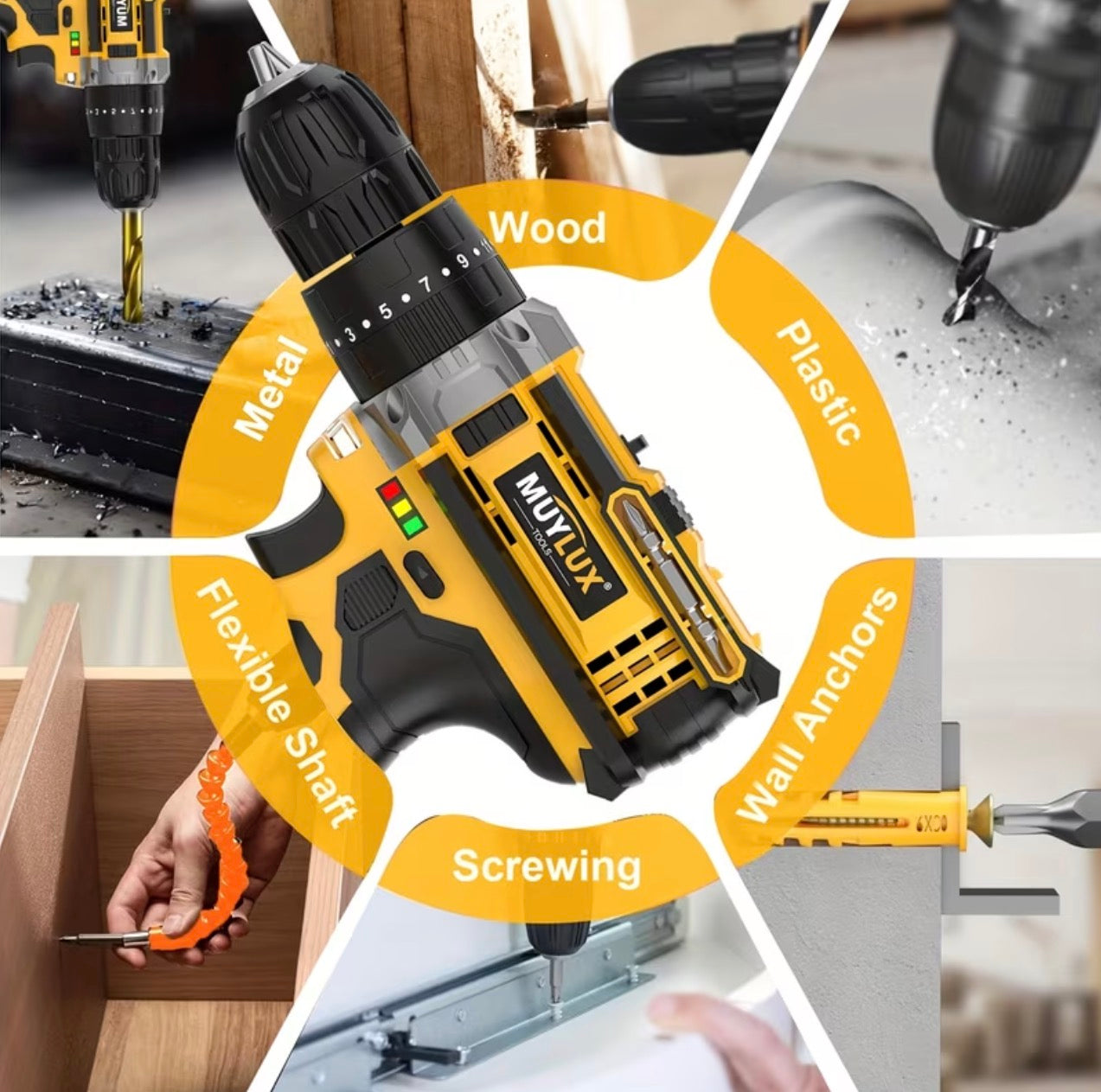 Tegatol 20V Cordless Drill Kit (4D)