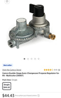 Camco Olympian Heavy Duty Propane Double-Stage Auto-Changeover Regulator