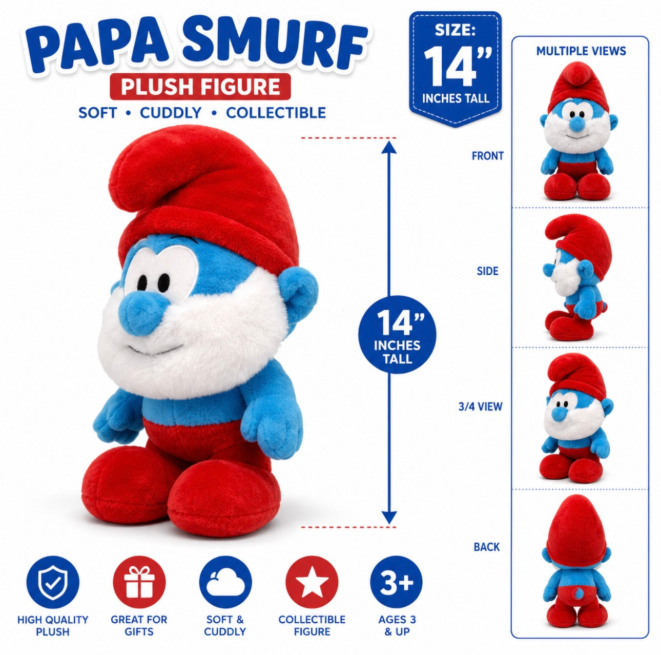 Papa Smurf plush