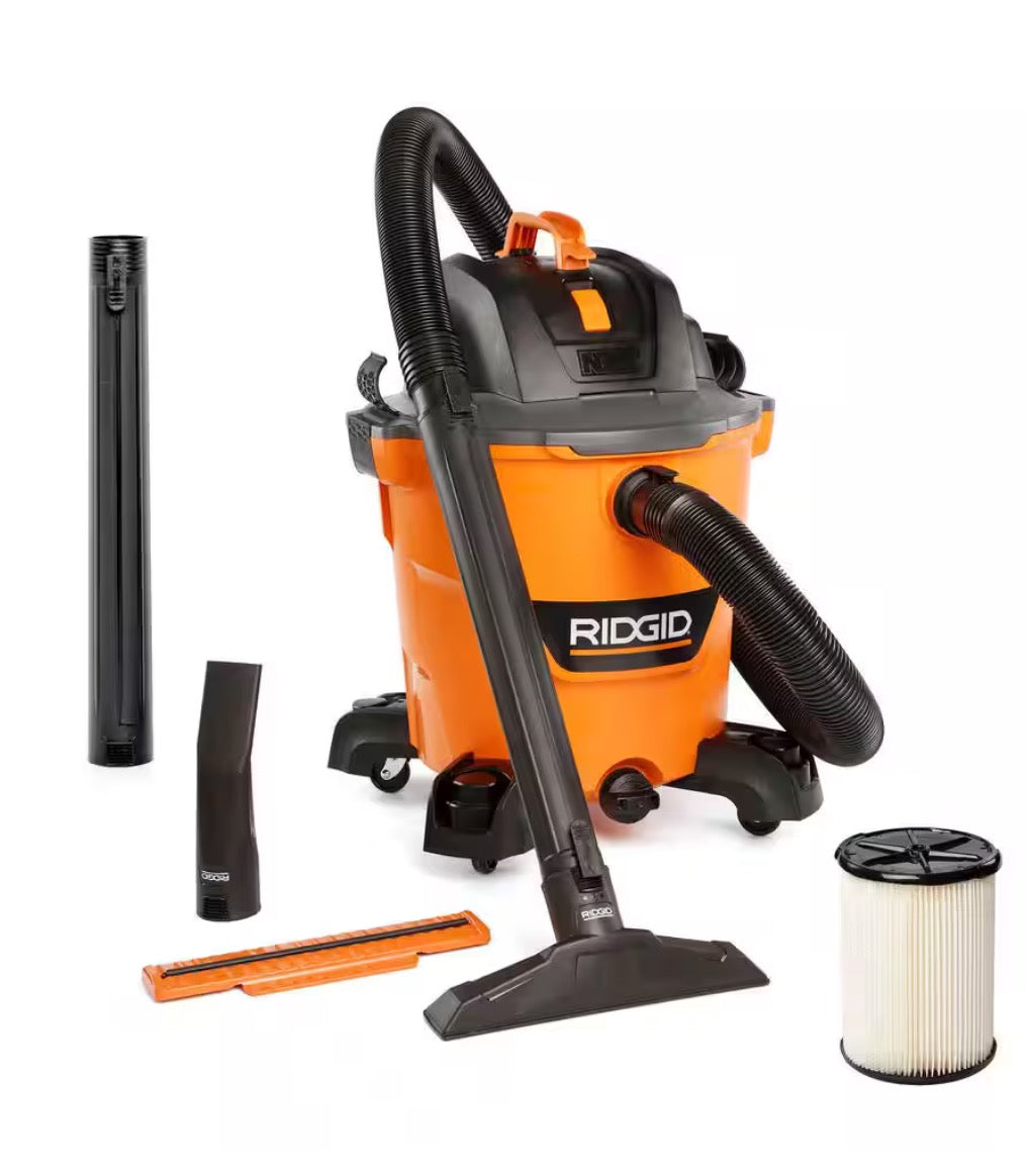 RIDGID 12-Gallon NXT Wet/Dry Shop Vacuum (Model HD1200). BW