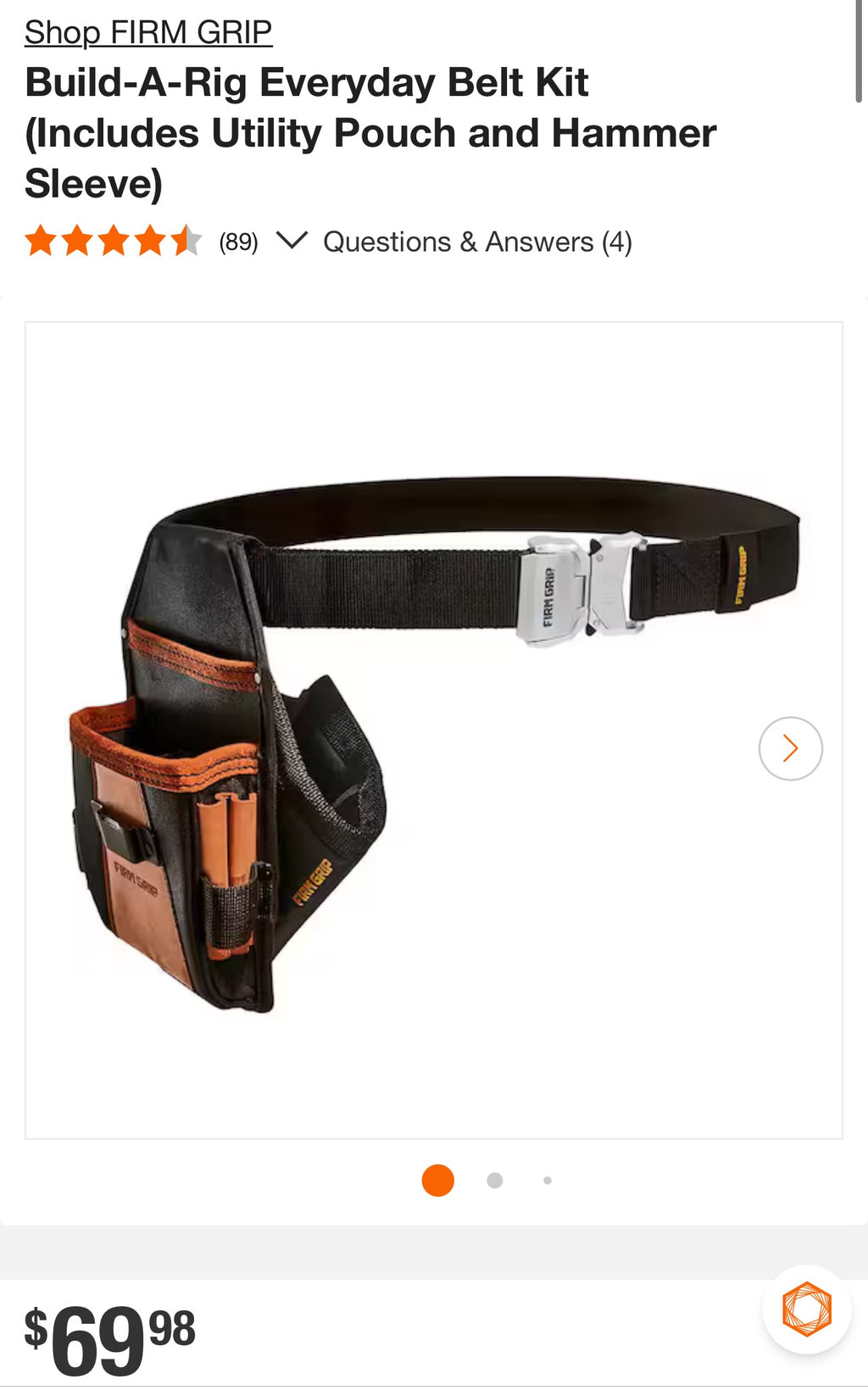 Firm Grip Build-A-Rig fastener pouch