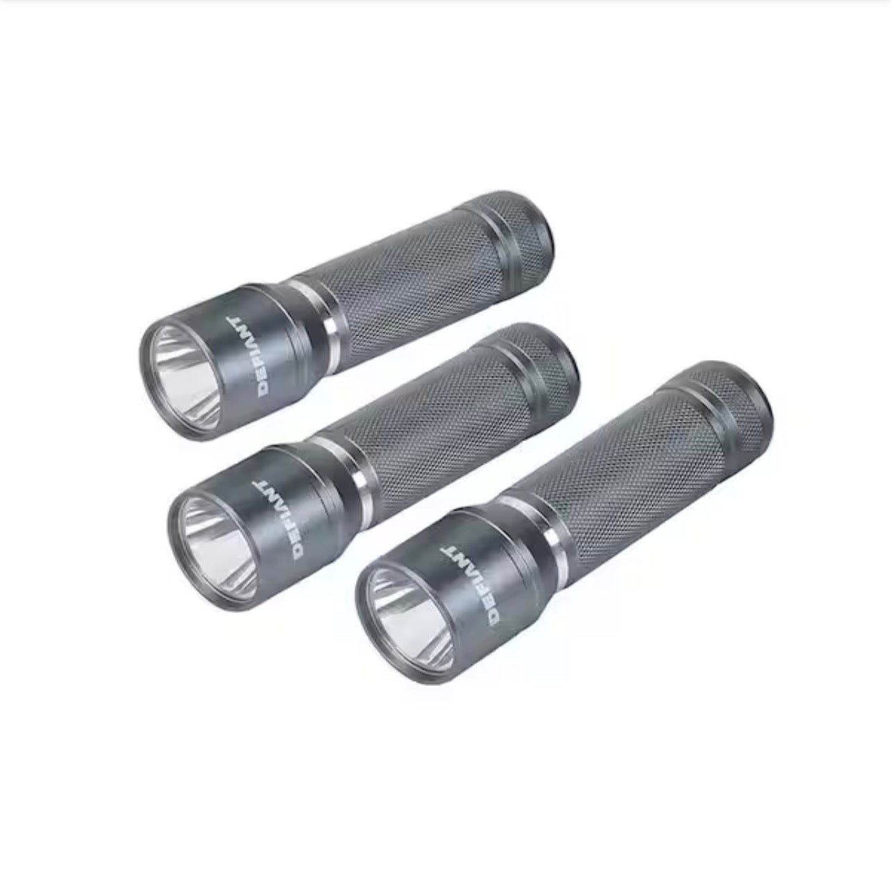 Defiant 300 Lumens Aluminum Flashlight (3-Pack) (4D1)