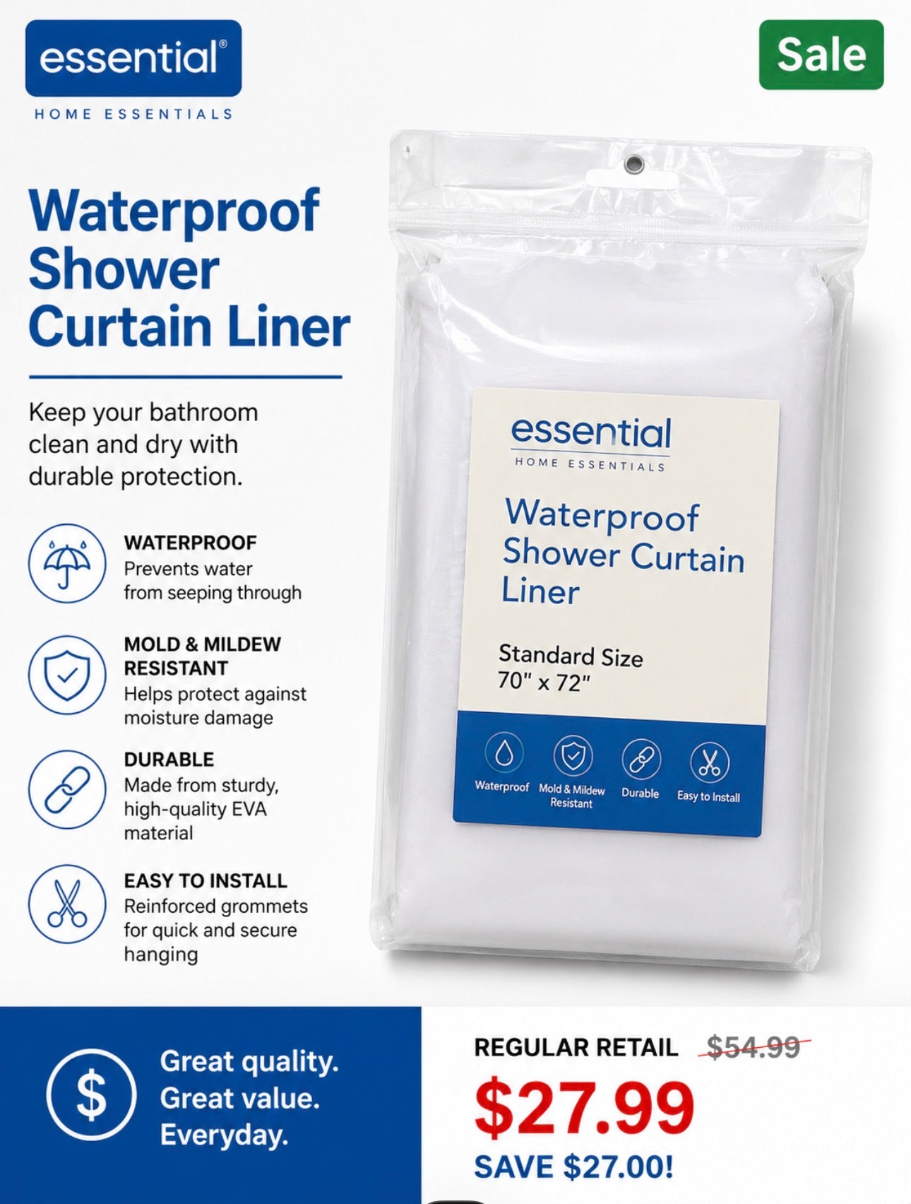 Nestwell shower curtain liner