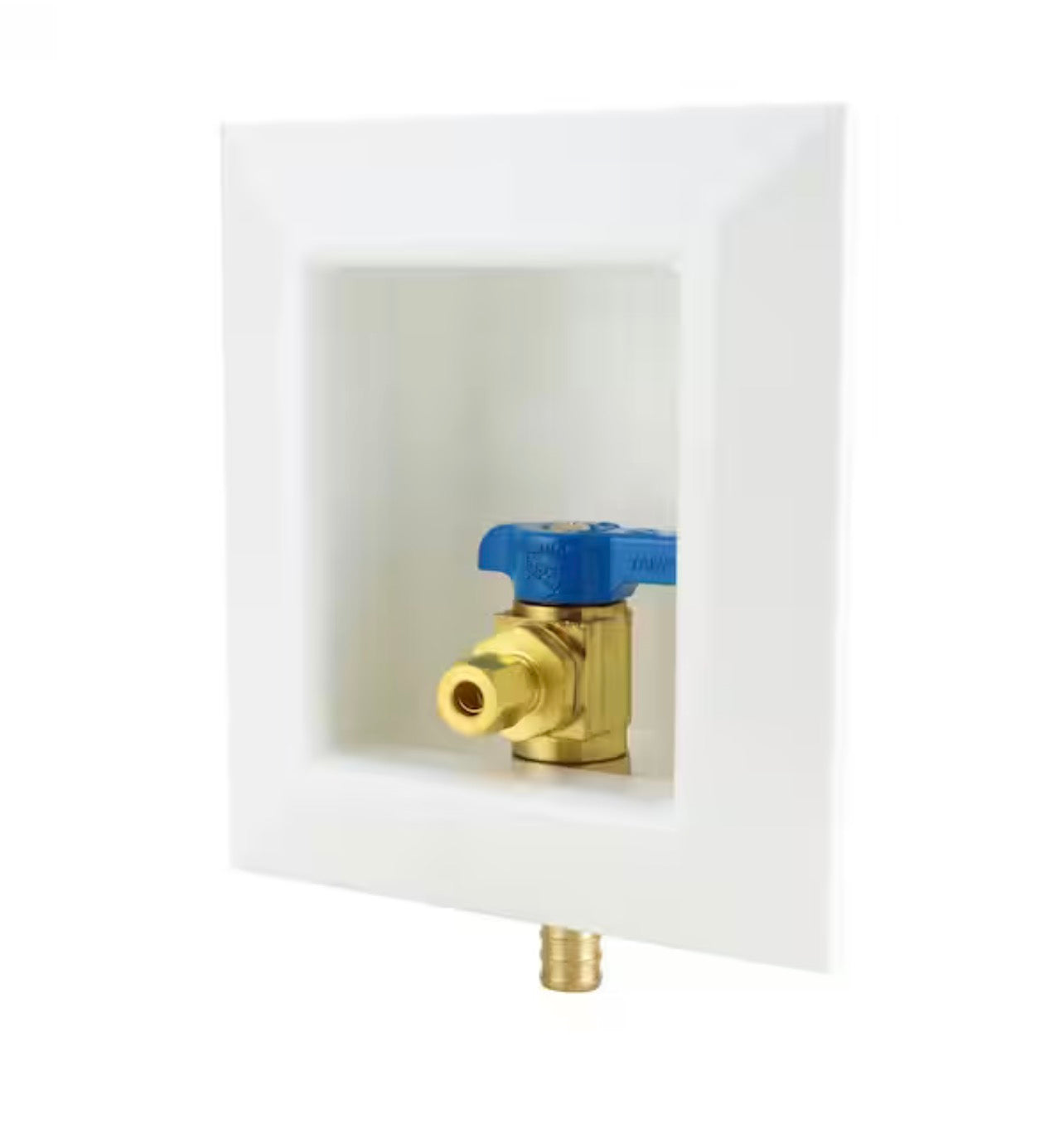 Tectite 1/2 in. Brass Push-to-Connect Ice Maker Outlet Box 2-E