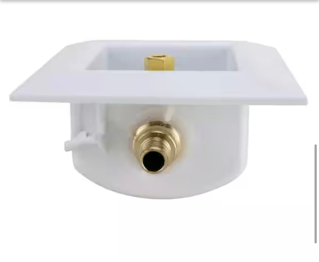 Tectite 1/2 in. Brass Push-to-Connect Ice Maker Outlet Box 2-E