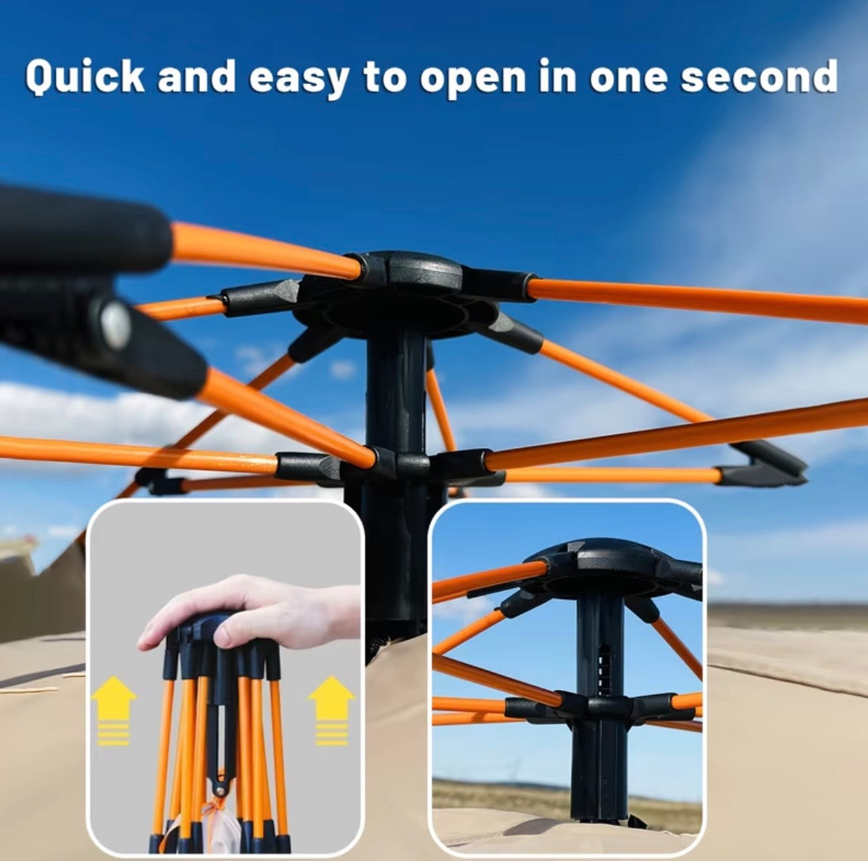 PAKICETUS Automatic Quick-Open Beach Outdoor Tent (4E)