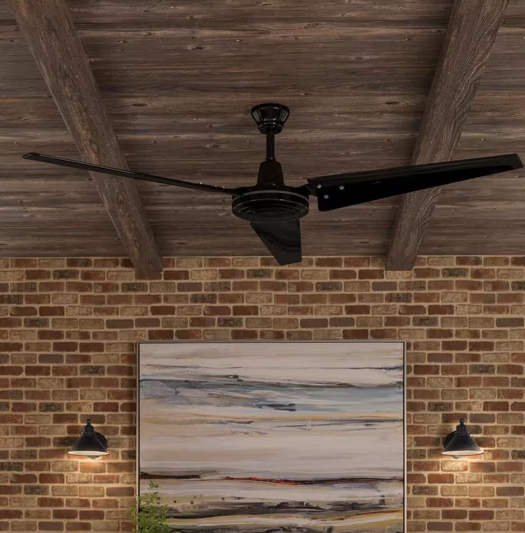 Hampton Bay 60 In. Industrial Ceiling Fan (model 1001223284 B-W