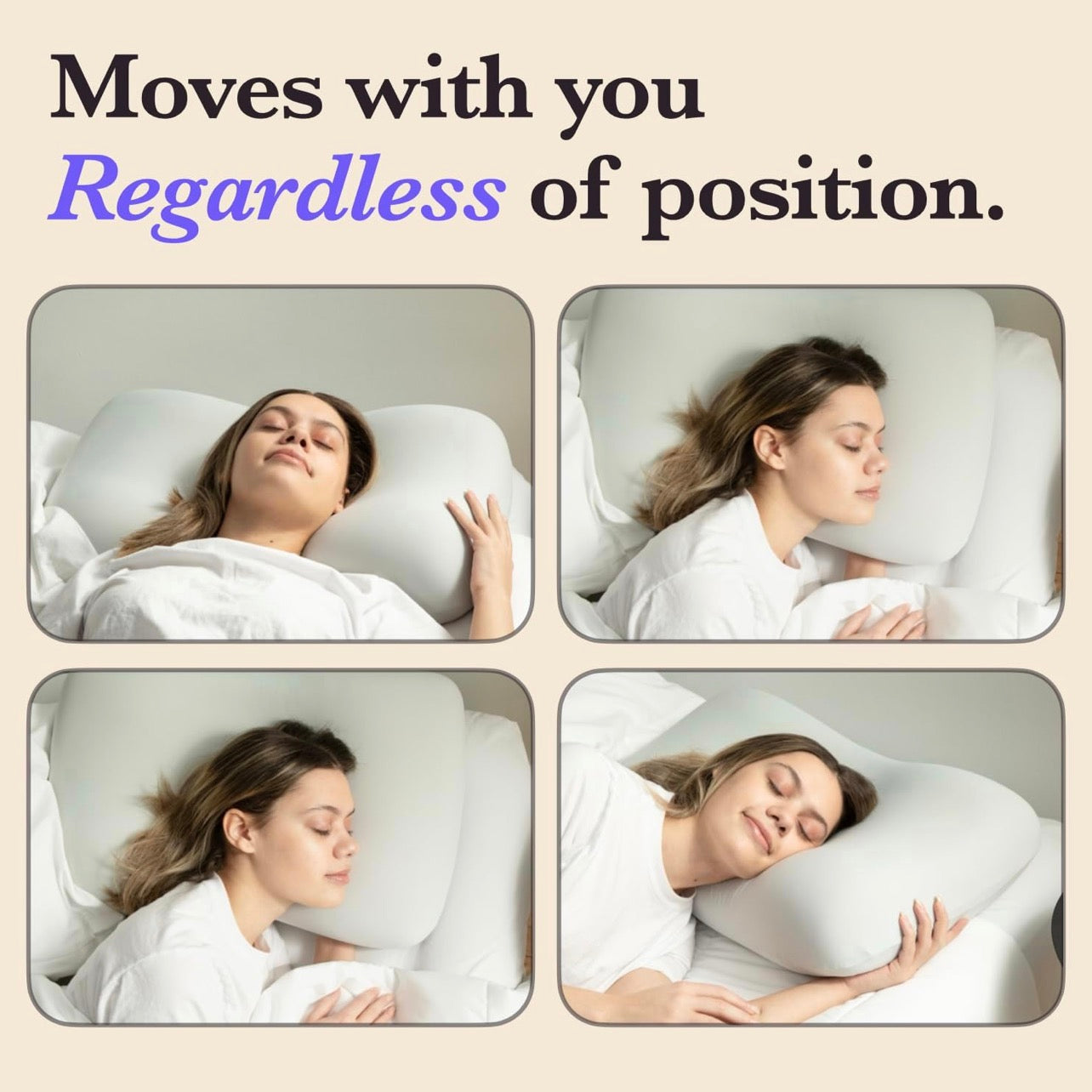 Comforto Orthopedic Cervical Deep Sleep Pillow, Patented Ergonomic Contour Design for Side & Back Sleepers