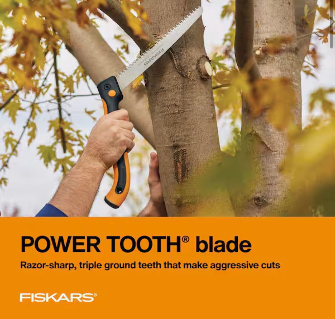 Fiskars Power Tooth Softgrip 10 in. Blade Pruning Saw1-C