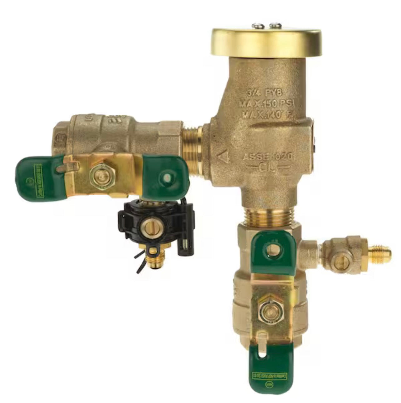 Watts 3/4 in. Bronze Anti-Siphon Pressure Vacuum Breaker with Quarter Turn Shutoff and Tee Handles, Freeze Sensor 2-E