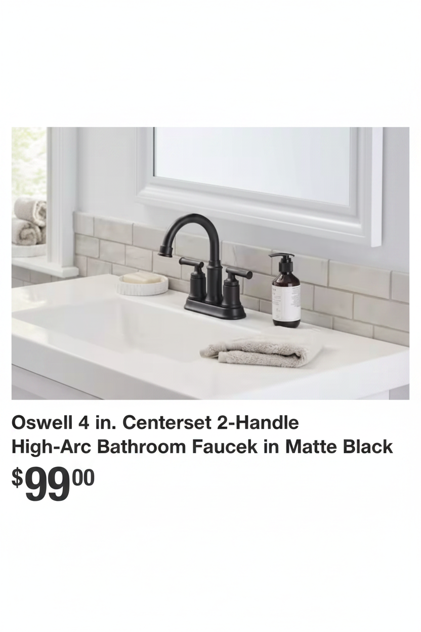 Glacier Bay Two Handle Bathroom Faucet 1-B