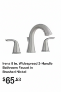 Glacier Bay Irena 8-inch Widespread 2-Handle Bathroom Faucet 1-B