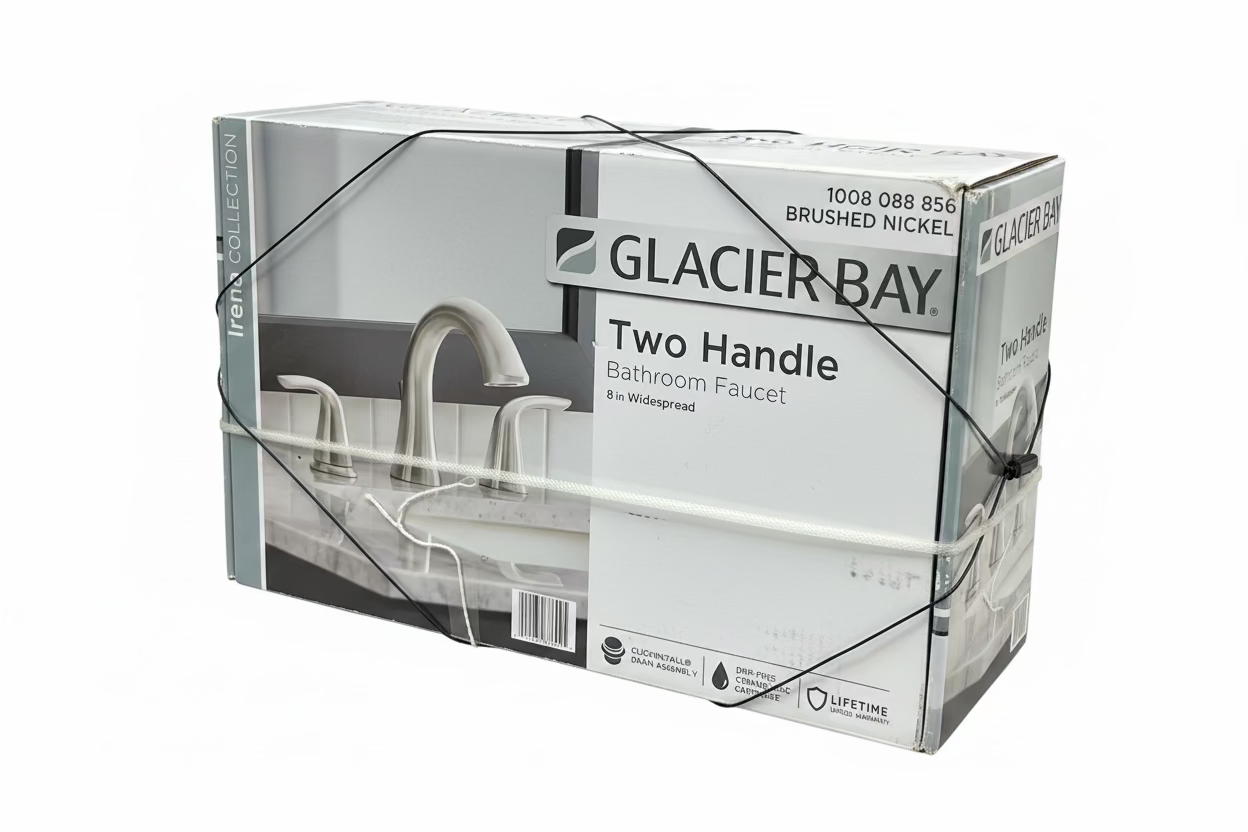 Glacier Bay Irena 8-inch Widespread 2-Handle Bathroom Faucet 1-B