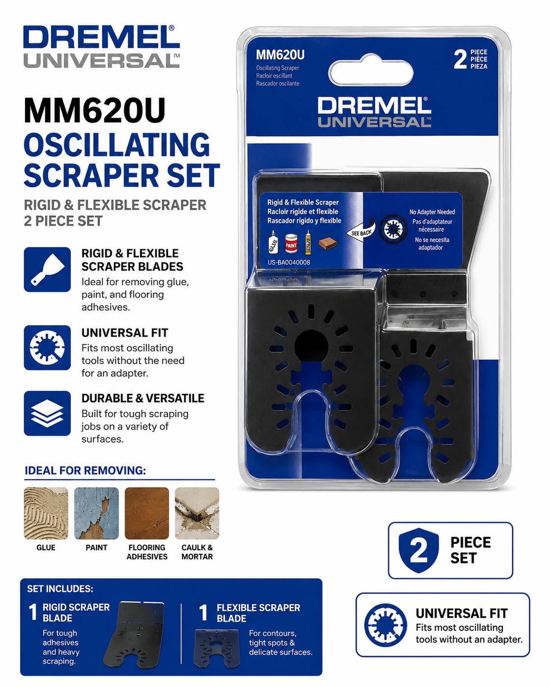 Dremel universal oscillating scraper.      8A