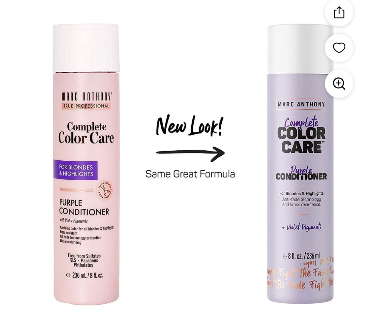 Marc Anthony Color Care Purple Condtioner For Blondes & Highlights 1-d