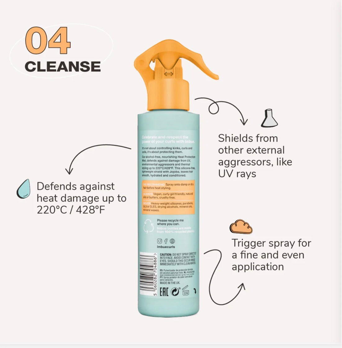 Imbue Curl Defending Heat Protection Mist 1-d