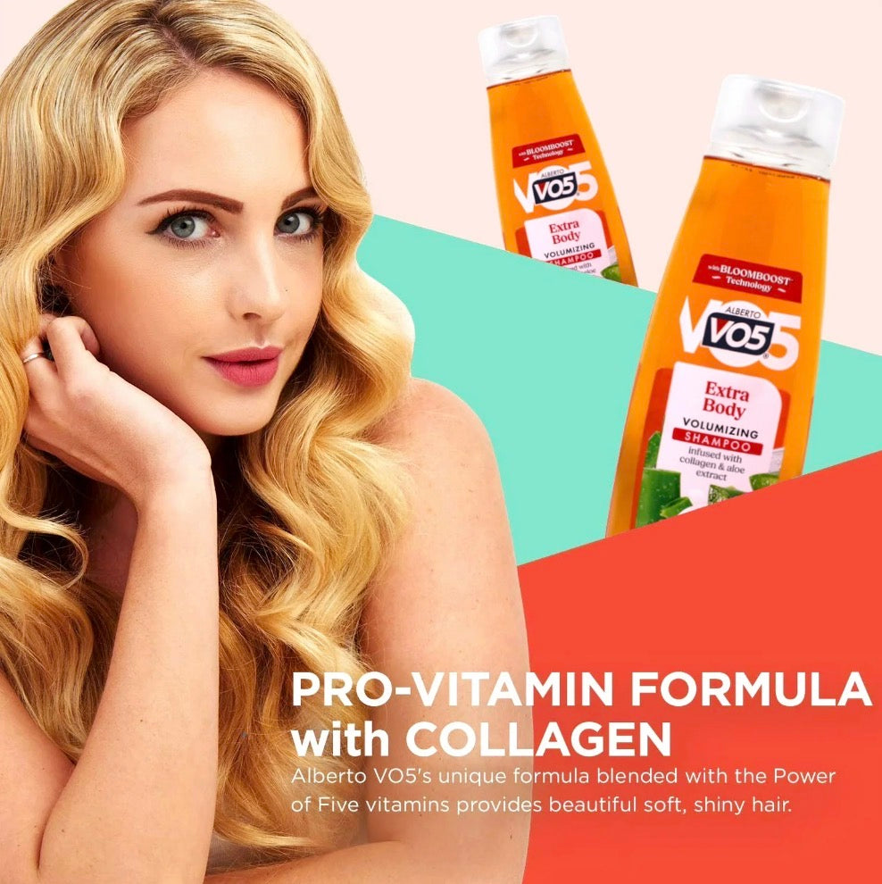VO5 Extra Body Volumizing Shampoo with Collagen & Aloe 2-d