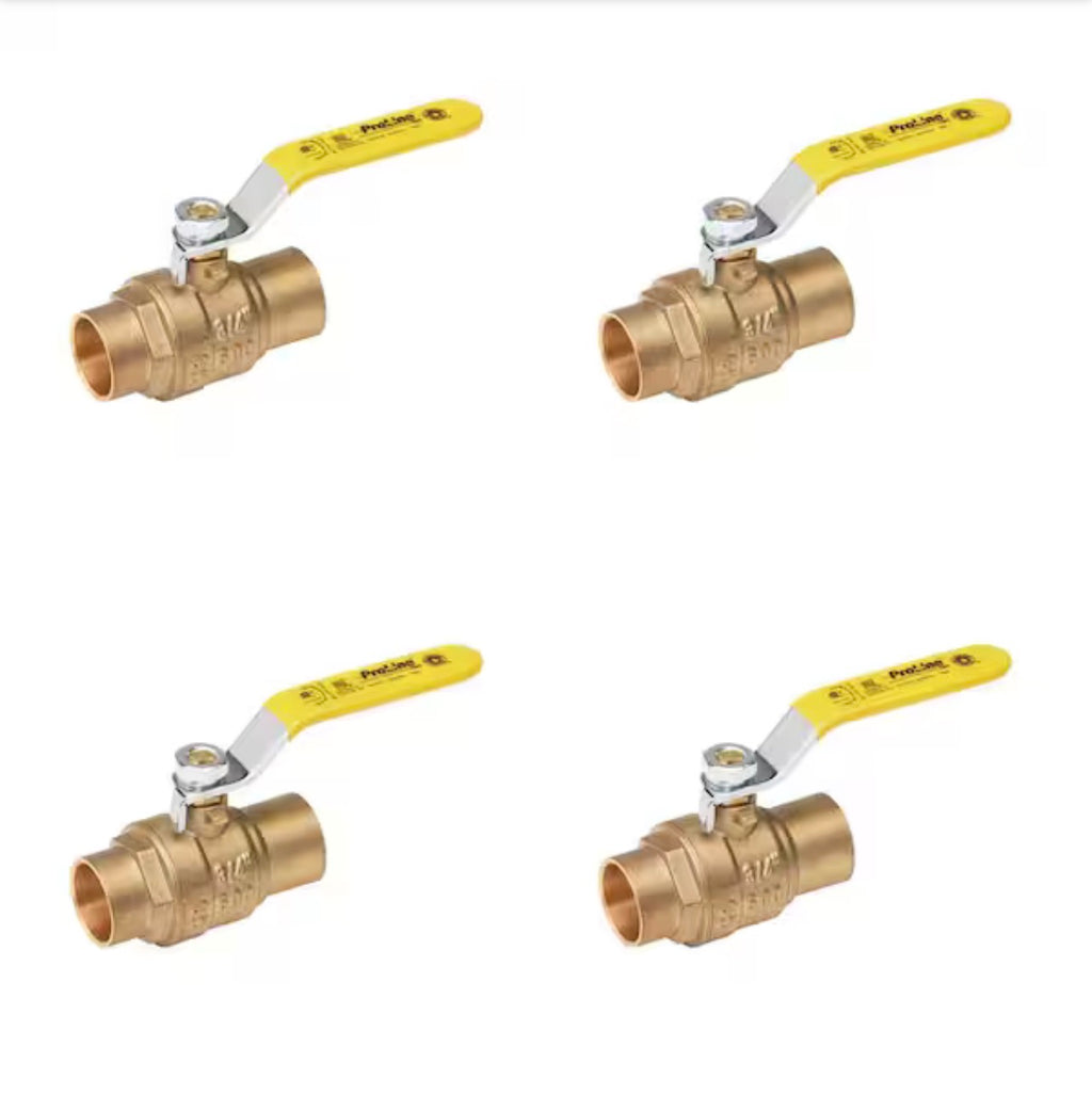 Brass SWT Full Port Ball Valve (4-Pack) 1-e