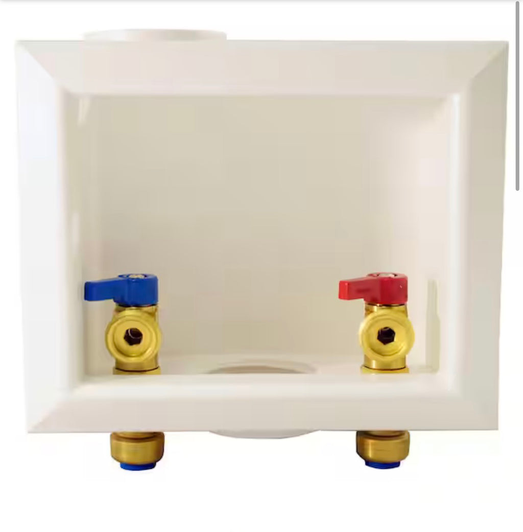 Tectite 1/2 in. Brass Push-to-Connect x 3/4 in. Male Hose Thread Washing Machine Outlet Box