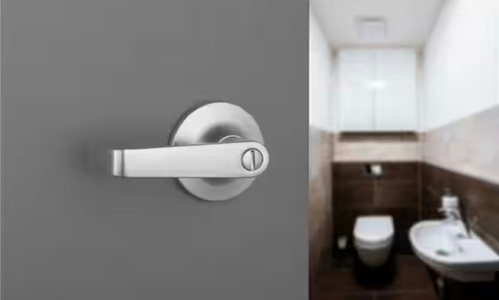 Universal Hardware Light Duty Commercial Entry Lever ADA, UL 3-Hour Fire, ANSI Grade 2, Satin Chrome Finish 1-a