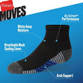 HANES MOVES X-TEMP PERFORMANCE SOCKS 6-b